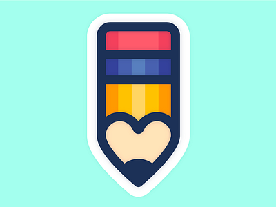 small pencil love ✏️💕 heart icon iconography illustration pencil