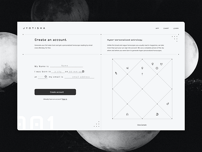 Daily UI 001/100 - Astrology Sign in