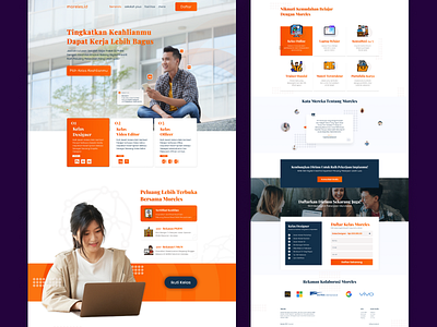 Moreles Web Design - Learning Platform for Non-Formal Education branding design e learning education ui ux web concept web design
