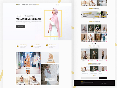 Humilifes Web Design - Being a Muslimah is so easy branding design ui web concept web design