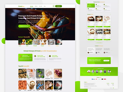 Petaniaga Web Design - Agricultural E-Commerce agricultural branding design illustration typography ui ux vector web concept web design