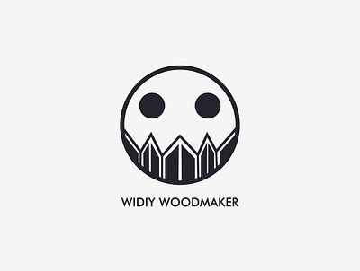 Logo Design - Widiy Woodmaker craft decoration design exterior flat icon industrial interior logo vector wood