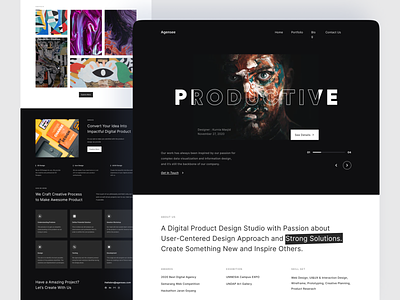 Agensee - Agency Portfolio Website & Responsive agency agencylandingpage branding clean design landingpage minimal responsive responsivemobile ui userinterface ux webdesign website