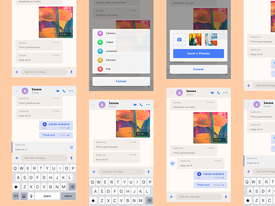 Daily UI #013 - Direct Messages app branding chatting chattingapps clean design figmadesign minimal mobile app design user experience userinterface ux