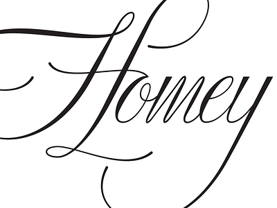 Homey hand drawn illustration lettering type typography