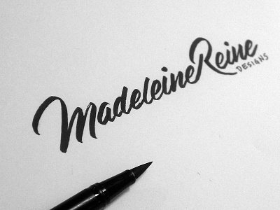 MRD logo sketch branding brush calligraphy identity lettering logo marker pen sketch type typography