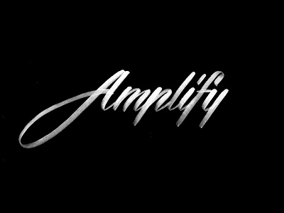 Amplify brush calligraphy identity lettering logo marker pen sketch type typography