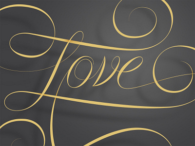 Love calligraphy custom flourish handlettering illustration lettering love script type typeface typography vector