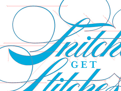 Snitches Vector bezier calligraphy curves illustration illustrator lettering script type typography vector