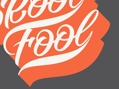 Old Skool Fool Logotype 3d handlettering illustrator lettering logo logotype oldskool script type typography vector