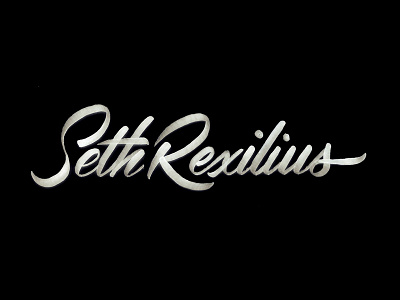 Seth Rexilius Logotype Sketch brush calligraphy font handlettering lettering marker script sketch type typography