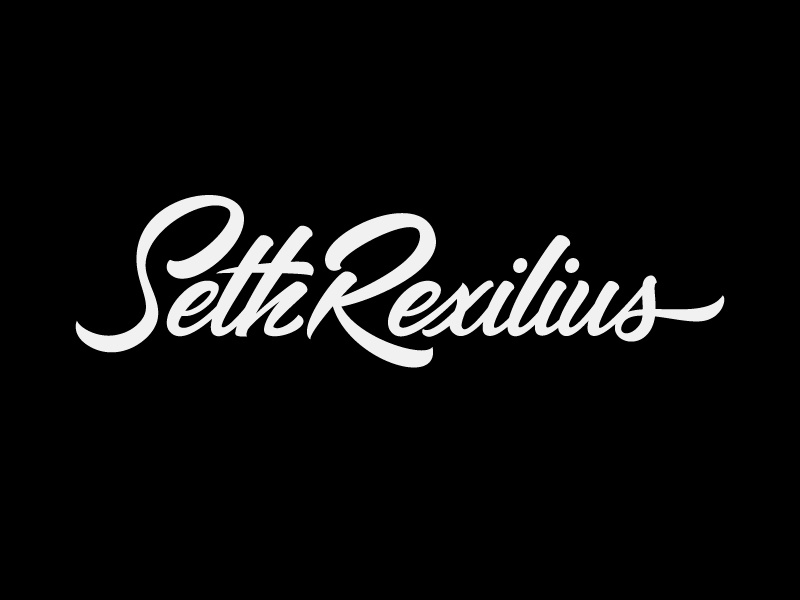 Seth Rexilius Logotype handlettering lettering type logo logotype branding vector brushlettering script
