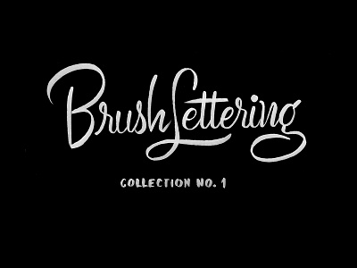 Brush Lettering Collection No. 1 brushpen calligraphy copic handlettering lettering marker script sketch typography