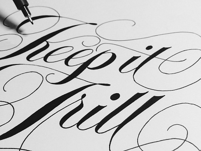 Script flourish handlettering lettering script sketch type typography