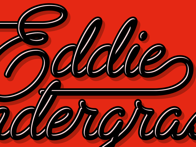 Eddie Pendergrass Logotype Vectorizing Detail by Neil Secretario on ...