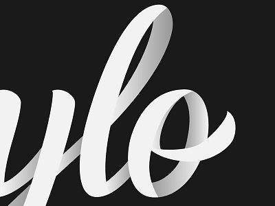 Vectorizing Logotype 3d handlettering illustrator lettering logotype ribbon shadow vectorizing