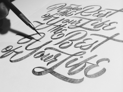 Sketch brush drawing handlettering lettering pencil script sketches typography