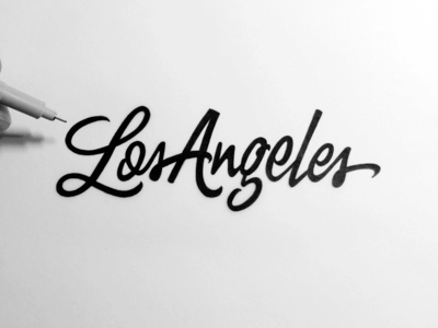 Los Angeles Brush Script by Neil Secretario - Dribbble