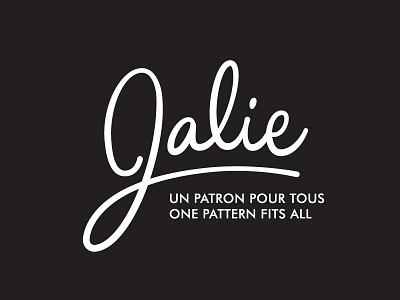 Jalie logotype brushscript illustrator lettering logo logotype script vector