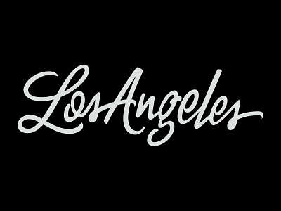 Los Angeles Brush Script brushlettering handlettering lettering logo logotype script vector