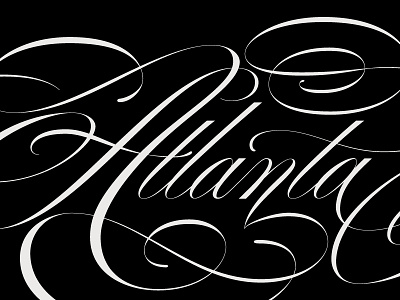 Atlanta Script lettering script swash type typography vector