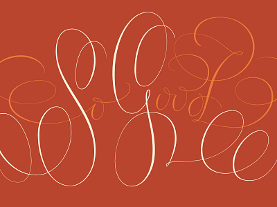 So Good Script lettering script swash type typography vector