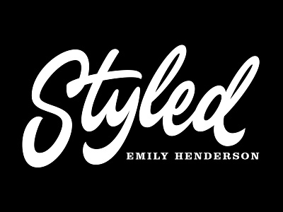 Styled Lettering bezier brush casual curves lettering script vector