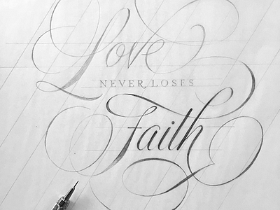 Love Never Loses Faith Sketch