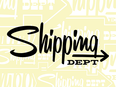 Lost Type Shipping Dept Stamp 1 font illustration lettering retro script type typeface