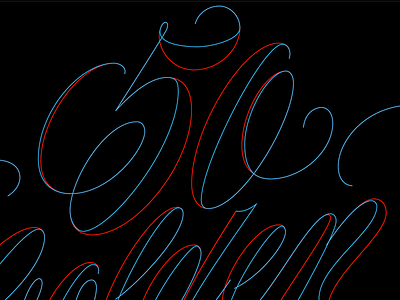 High Contrast Script flourish illustrator lettering script swash vector