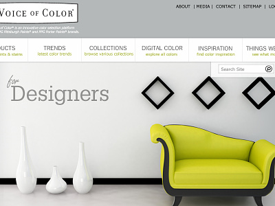 Interior Designer Mock-Up design interior web