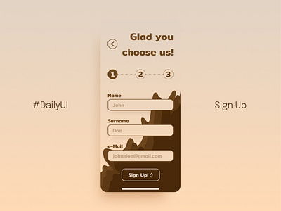 Sign Up! - #DailyUI 001 challenge daily ui challenge dailyui design design system graphic design ui user interface