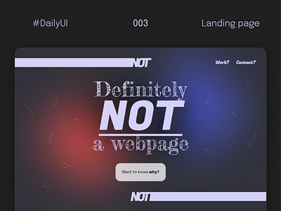 🛬 Landing Page - #DailyUI 003 003 challenge daily ui challenge dailyui design design system graphic design junior uiux designer landing landing page page portfolio ui