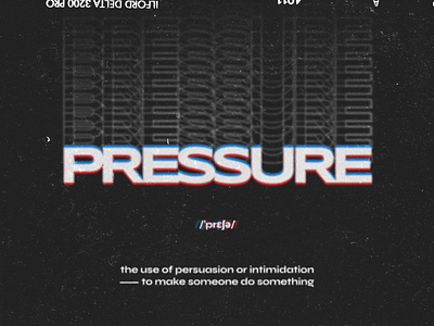 pressure. design film graphic design limits poster pressure psychology soft skills stress texture