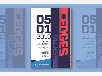 EDGES Talks Poster amazon aws back to the future minimal optimization poster poster design print