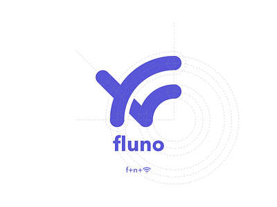 Fluno Logo Design branding concept design flat logo minimal vector