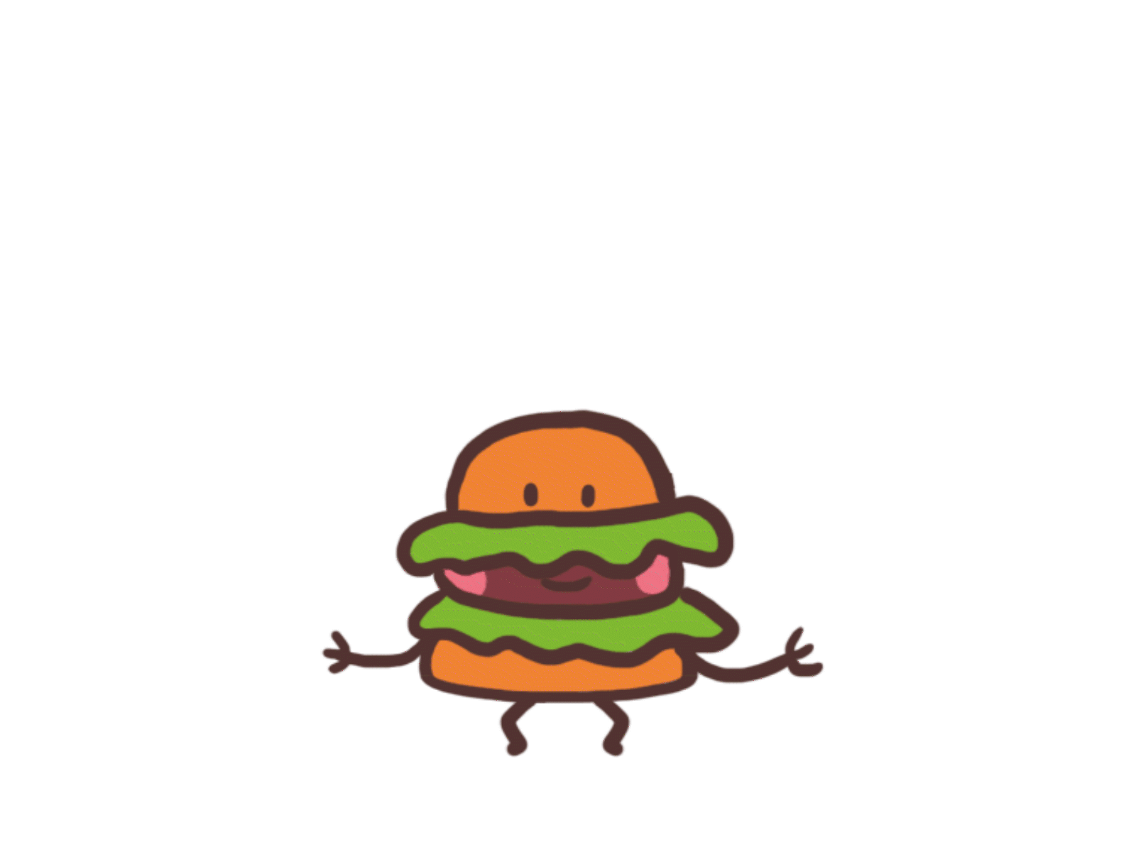 Burger jump animation burger cute fastfood food hamburger jump