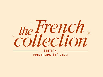 the French collection branding collection design font french logo luxe typogaphie typography