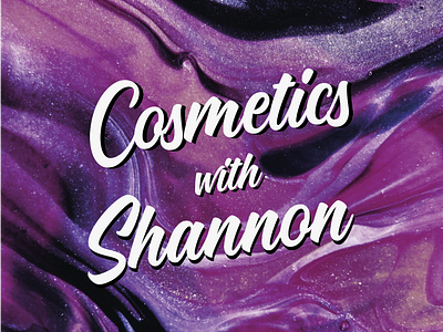 Cosmetics Branding brand branding cosmetics design firstshot glitter illustration retro swirl typography vector