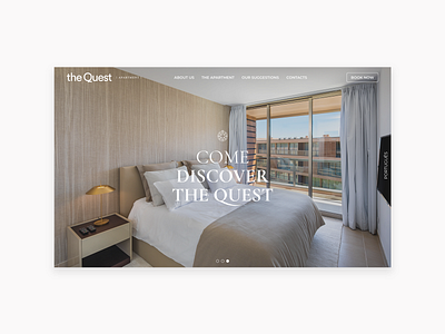 The Quest brand identity logotype webdesign