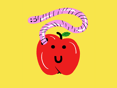 Happy apple