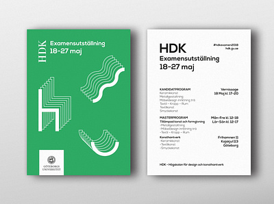 HDK SPRING EXHIBITION 2018 branding design digital design exhibition graphic design identity layout