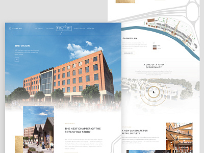 Retail Development Home Page clean flow homepage minimal website