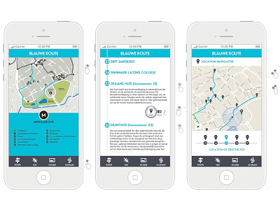 Set 03 MP-route app iphone mijlpaalroute mockup