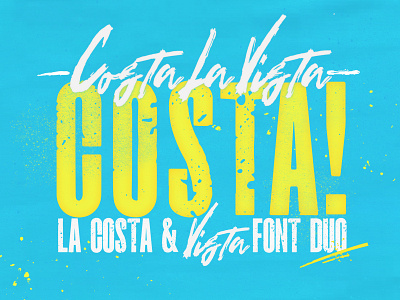 Costa La Vista - Font branding design font fonts sans serif script typography