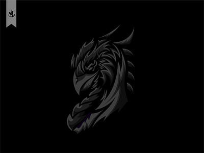 Dark Griffon branding illustration logo vector