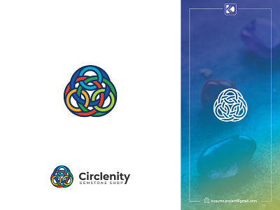 Circle logo design brand and identity branding circle circle logo colorful design gems logo gemstone infinity logo logo design