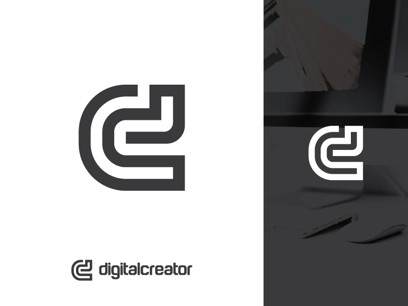 Digital Creator Logo, monogram letter d+c . by Kusumo Diharjo on Dribbble