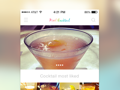Cocktail App Template app cocktail ios mobile template