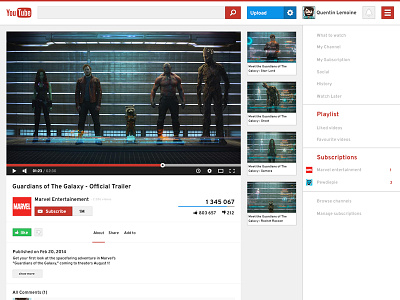 Youtube Redesign redesign ui ux youtube